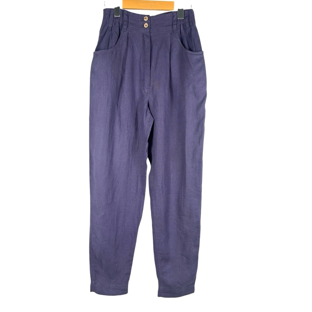 notPERFECTLINEN Purple Women's Pants